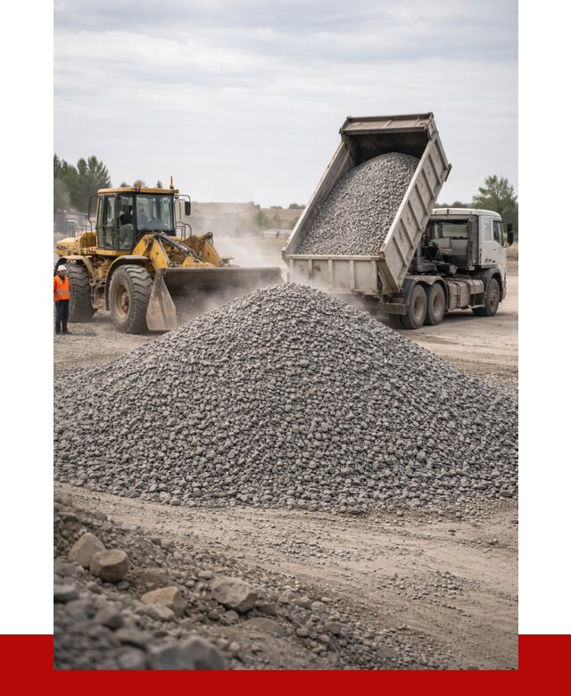 Купить щебень с доставкой в Новомосковске от 2581 руб. | ПРОНЕРУДНвм