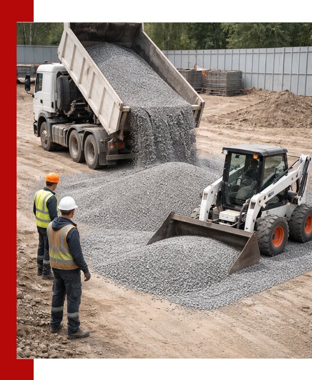 Доставка и продажа гранитного щебня фракции 0-5 в Новомосковске