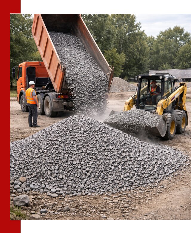 Купить гранитный щебень фракции 5–10 в Новомосковске с доставкой