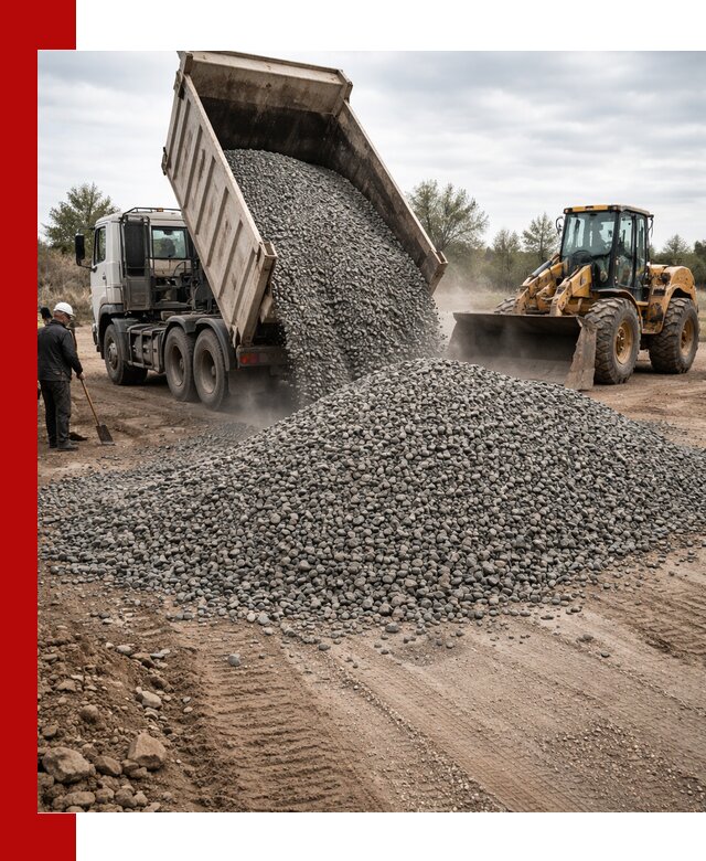 Гранитный щебень фракция 10-20 с доставкой в Новомосковске