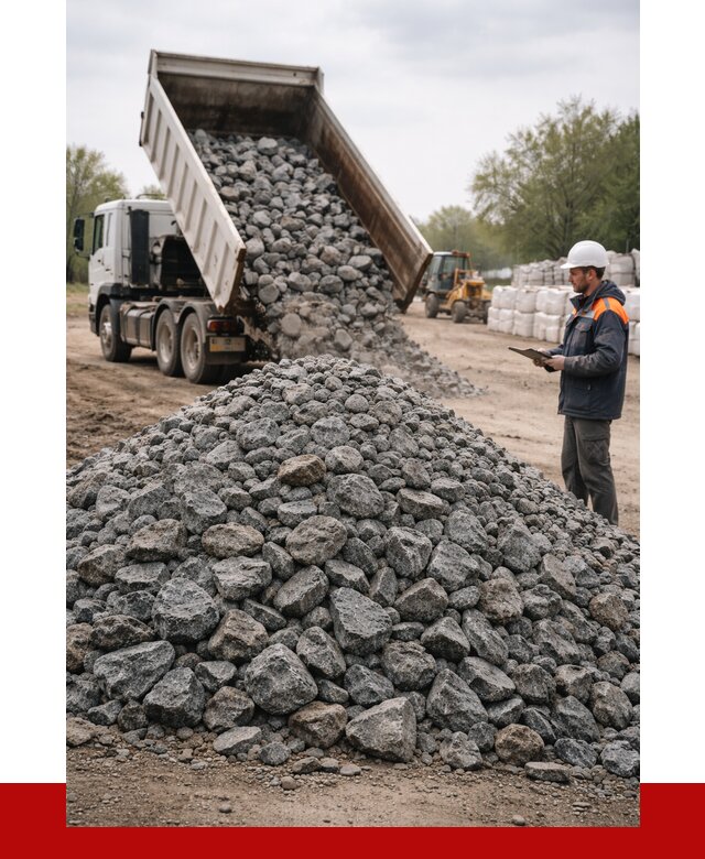 Гранитный щебень фракция 100-200 в Новомосковске от 4337 р. ПРОНЕРУДНвм