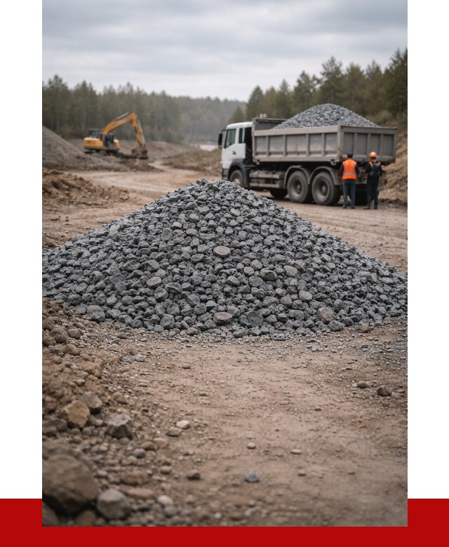 Щебень габбро диабаз фракция 40-70 в Новомосковске от 2272 р-ПРОНЕРУДНвм