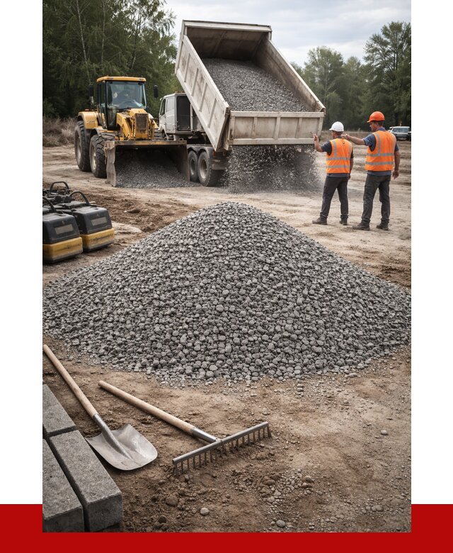 Гравийный щебень купить в Новомосковске от 2272 р. ПРОНЕРУДНвм