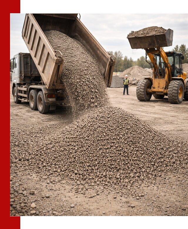 Гравийный щебень фракция 3–10 с доставкой в Новомосковске
