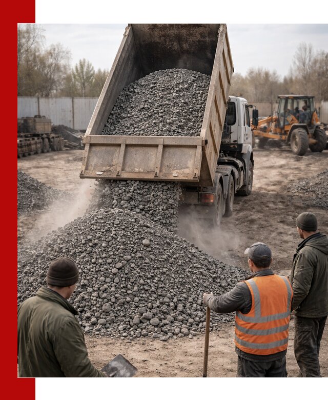 Доставка шлакового щебня в удобные сроки по выгодной цене в Новомосковске