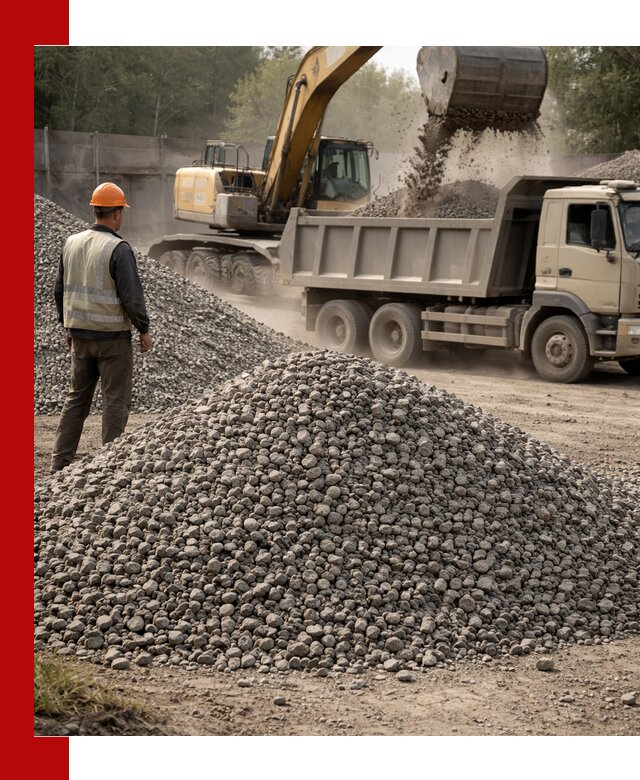 Шлаковый щебень фракция 5-20 с доставкой в Новомосковске