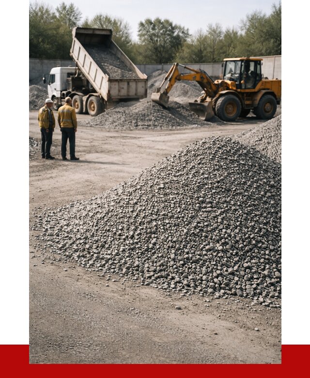 Вторичный щебень фр. 5-20 в Новомосковске от 1652 р. - ПРОНЕРУДНвм