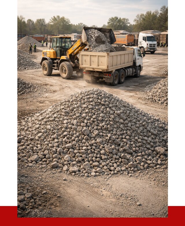 Вторичный щебень фракция 40-70 в Новомосковске от 1797 р, ПРОНЕРУДНвм