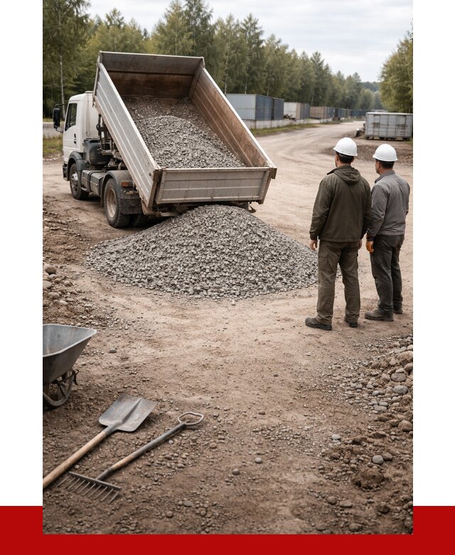 Бетонный щебень фракция 5-20 в Новомосковске от 3304 р., ПРОНЕРУДНвм