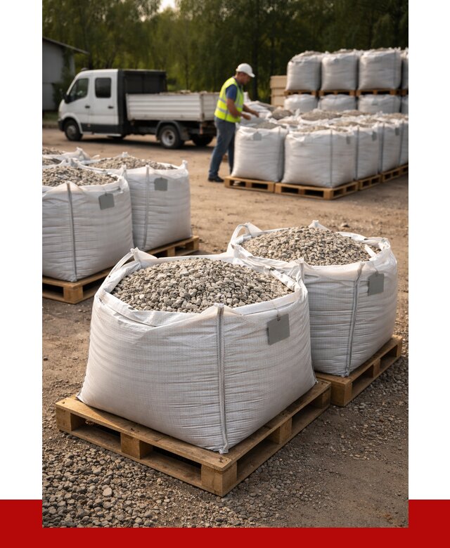 Щебень в мешках с доставкой в Новомосковске от 4337 р. | ПРОНЕРУДНвм