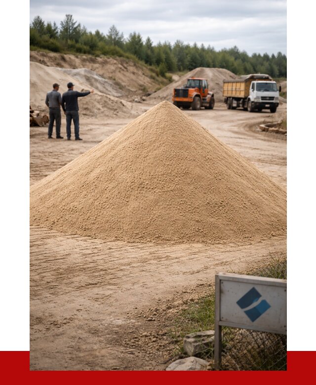 Карьерный песок навалом в Новомосковске от 1859 р. | ПРОНЕРУДНвм
