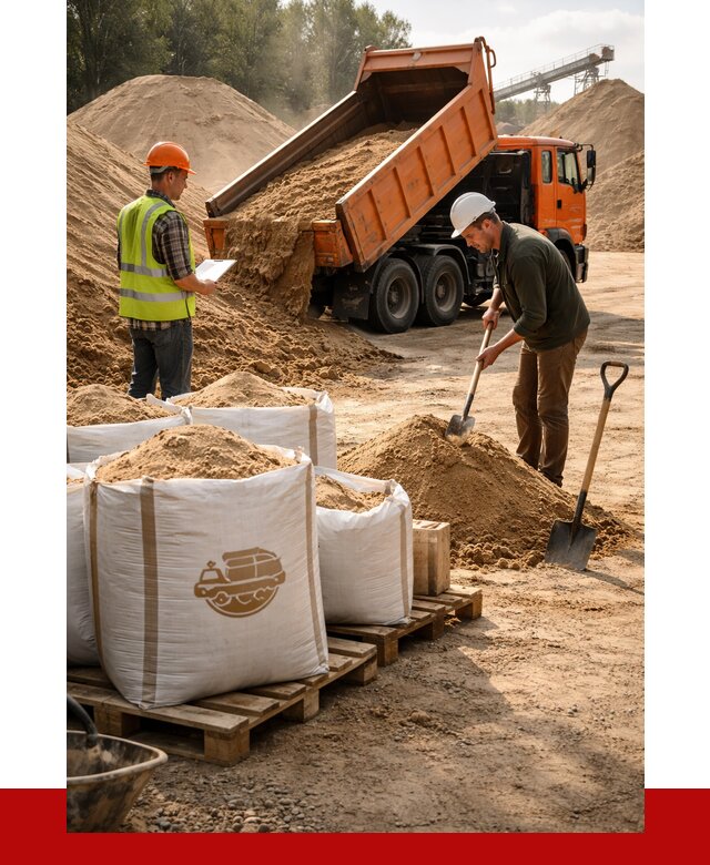 Строительный песок в Новомосковске от 2272 р. с доставкой, ПРОНЕРУДНвм