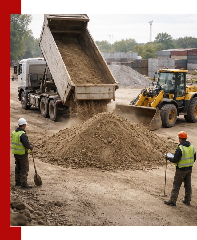 Доставка и продажа пескогрунта оптом и в розницу в Новомосковске