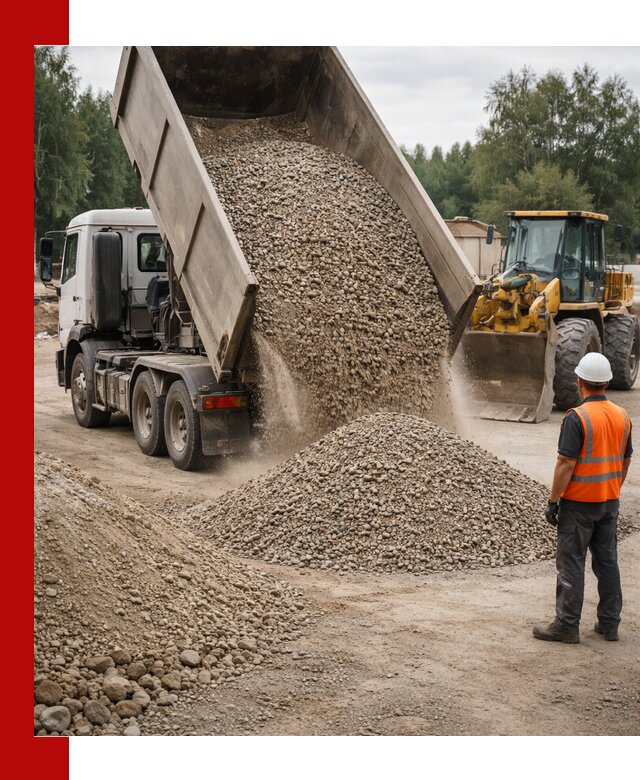 Доставка щпс в Новомосковске — щебеночно-песчаная смесь под заборы и дорожки