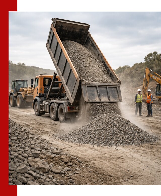 Щебёночно-песчаная смесь ЩПС С1 с доставкой в Новомосковске