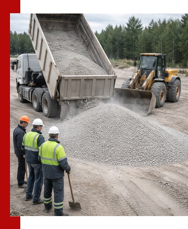 Известняковый отсев 0-5 доставка в Новомосковске быстро и выгодно