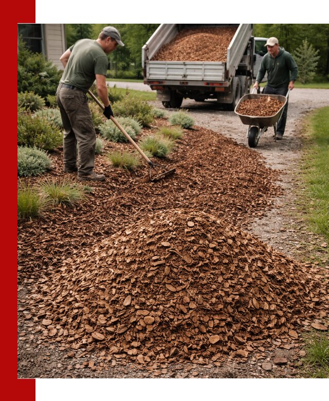 Крошка для мульчирования с доставкой в Новомосковске