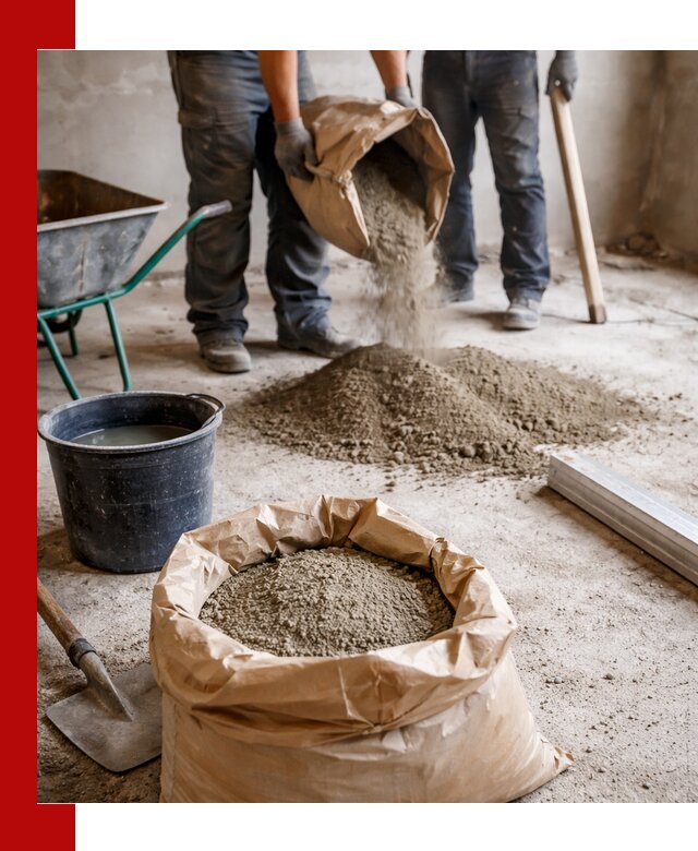 Доставка сухой смеси для стяжки в Новомосковске