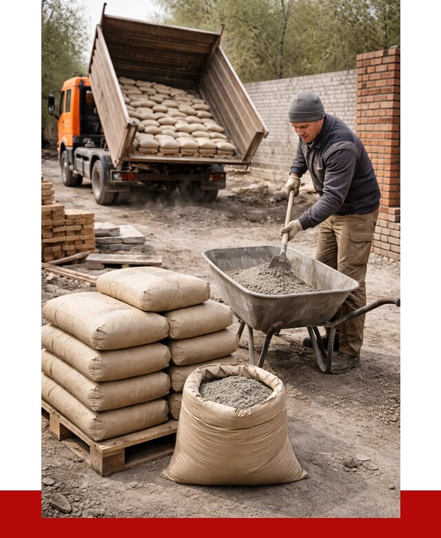 Купить сухую смесь для кладки в Новомосковске от 1239 р. | ПРОНЕРУДНвм