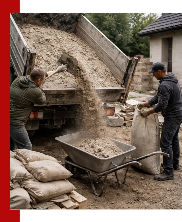 Качественная сухая смесь для кладки с доставкой в Новомосковске