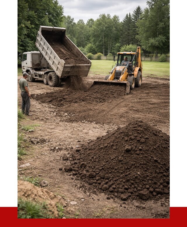 Грунт для выравнивания участка в Новомосковске от 1239 р. | ПРОНЕРУДНвм