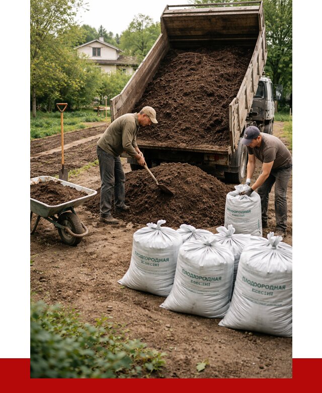 Плодородная смесь в Новомосковске от 4337 р./куб с доставкой | ПРОНЕРУДНвм