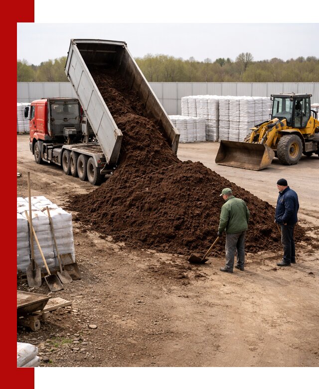 Доставка торфяных смесей оптом и в розницу в Новомосковске