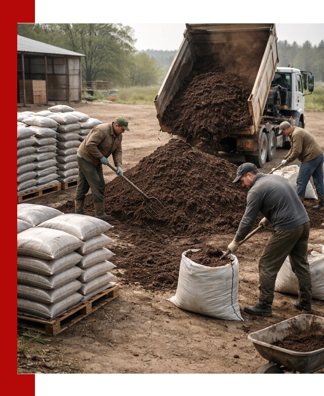 Доставка компоста оптом и в розницу в Новомосковске