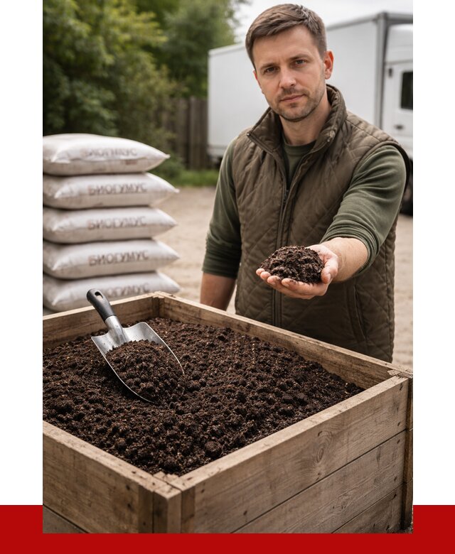 Купить биогумус в Новомосковске с доставкой от 8776 р. за куб | ПРОНЕРУДНвм