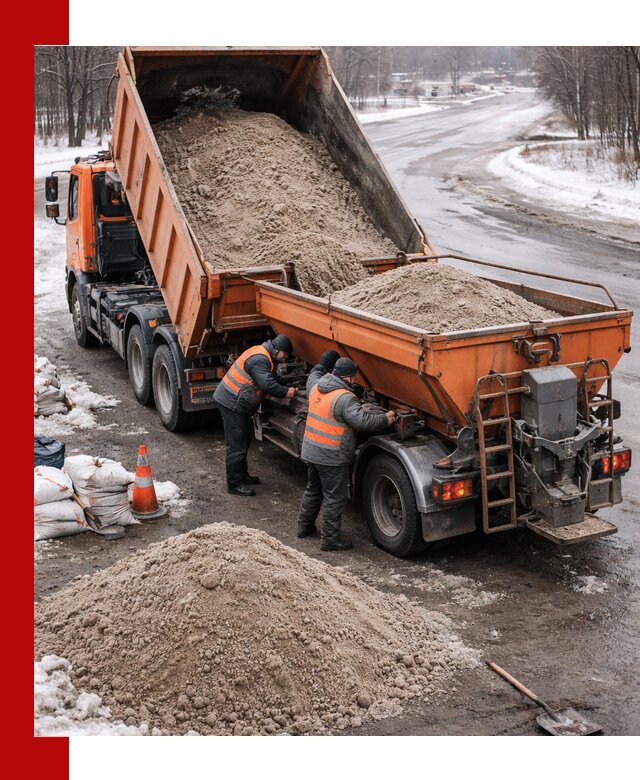 Поставка и вывоз пескосоля в Новомосковске оптом и в розницу