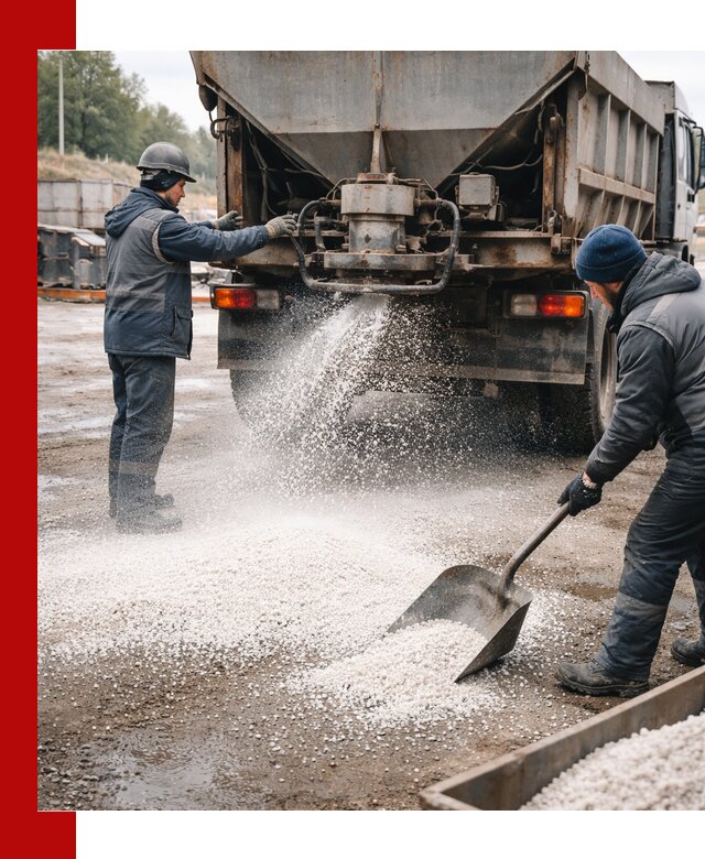 Доставка и продажа хлористого кальция в Новомосковске