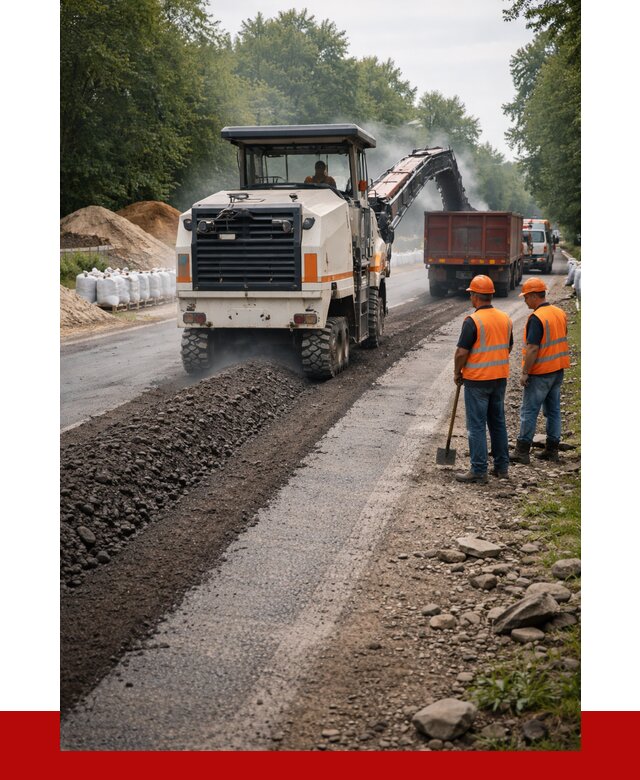Фрезерованный асфальт в Новомосковске от 2272 р./куб. | ПРОНЕРУДНвм
