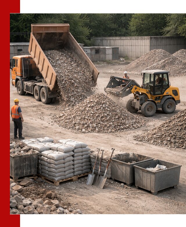 Вторичные материалы для отсыпки в Новомосковске — поставка и доставка