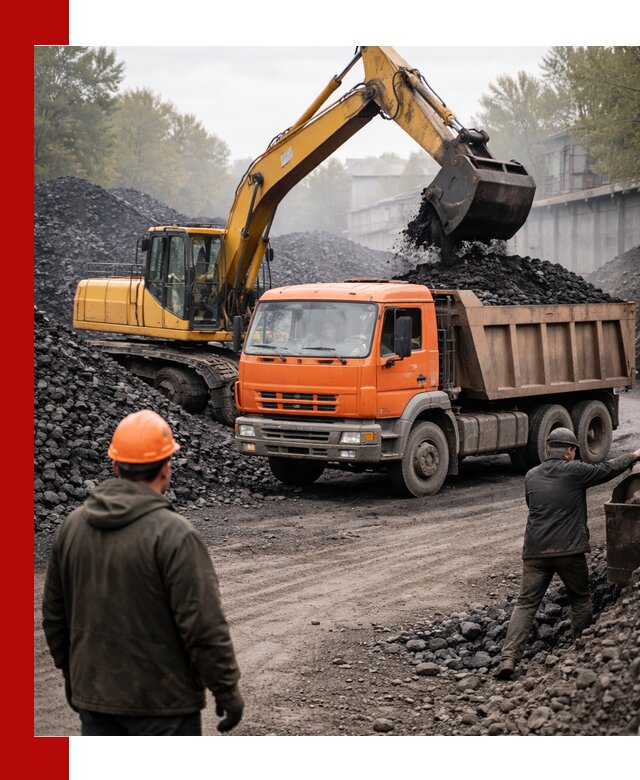Доставка угля автотранспортом в Новомосковске быстро и выгодно