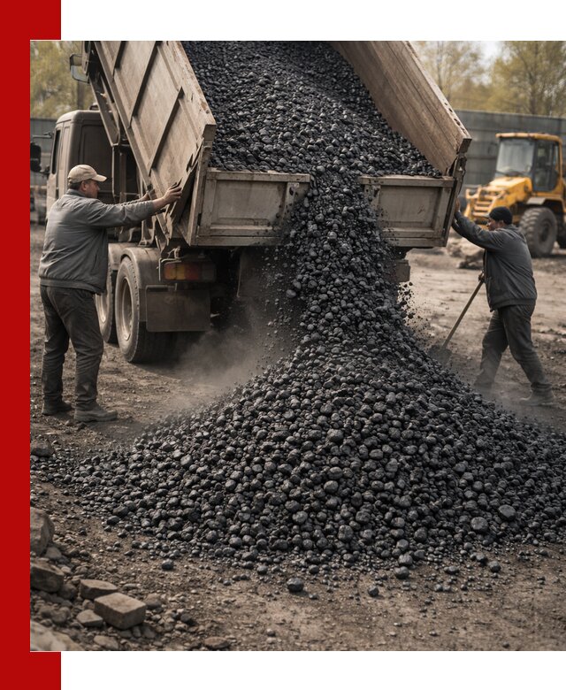 Доставка угля семечка самосвалами в Новомосковске