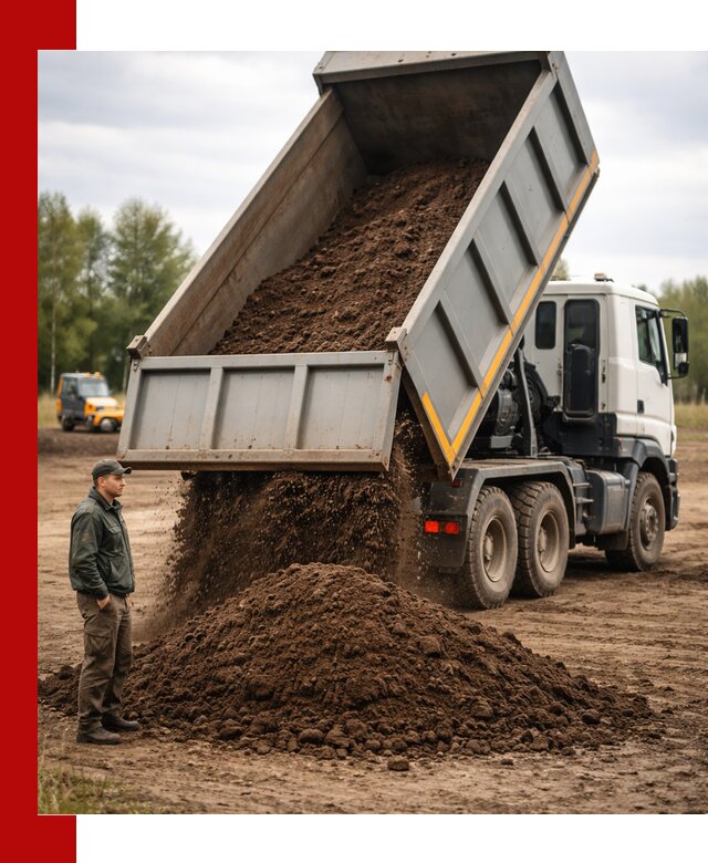 Аренда самосвала с водителем в Новомосковске для сыпучих грузов и навоза