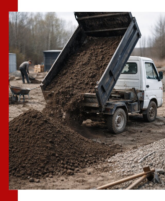 Аренда минисамосвала в Новомосковске для доставки сыпучих материалов