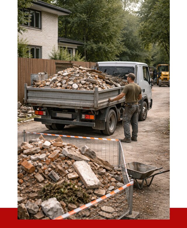 Вывоз строительного мусора с погрузкой в Новомосковске от 7744 р | ПРОНЕРУДНвм